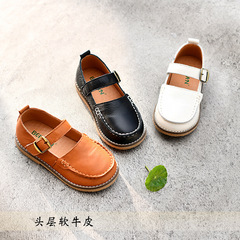 Leather princess shoes for girls, Korean vintage style, 2022 spring and autumn edition, small Lolita trendy shoes, casual soft sole