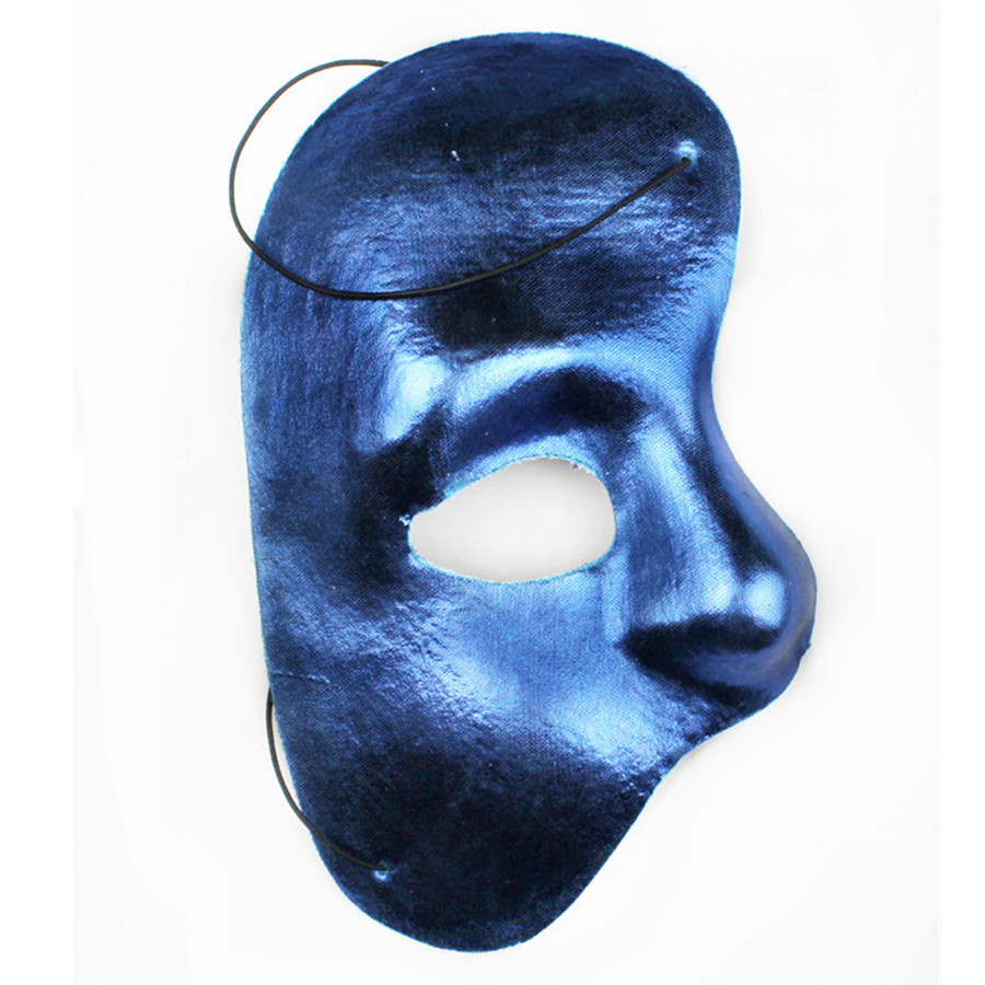 Misterioso drama Phantom media cara de los hombres y las mujeres máscara de la mascarada del partido del traje máscara de rendimiento de Jazz reunión Anual Accesorios