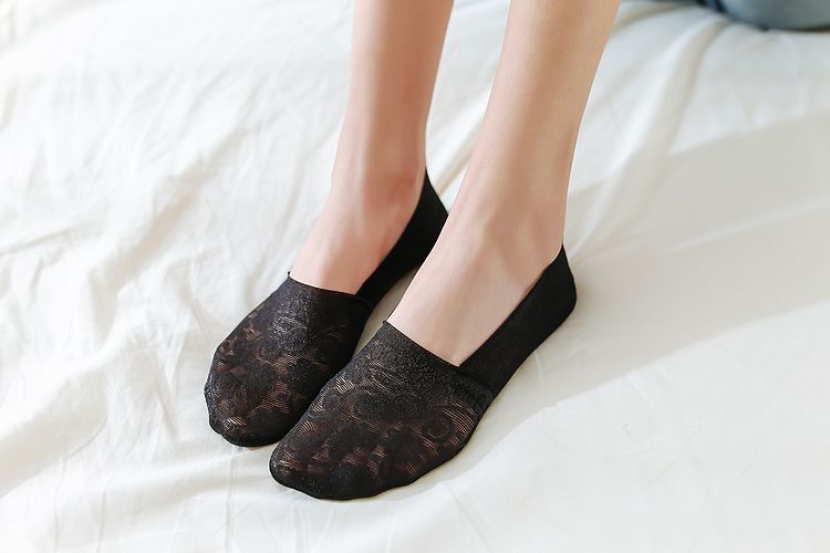 fashion lace invisible short socks  NSFN40115