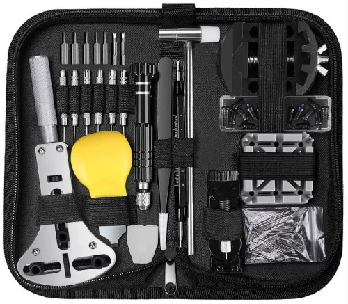 Watch, tools set, battery, 153 pieces