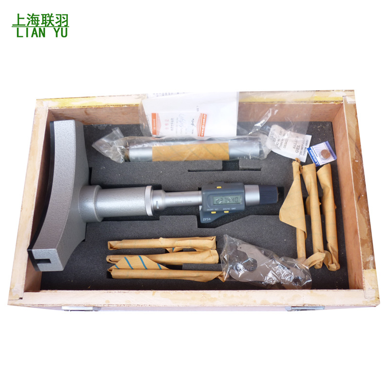 青量电子三爪内径千分尺100-125-150-175-200-225数显三点内孔尺