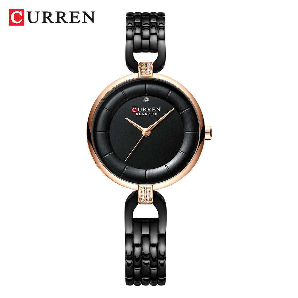 Reloj de cuarzo para mujer curren impermeable estilo casual_voghion.com