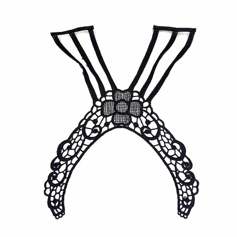 水溶蕾丝花个 涤光丝刺绣花朵 立体镂空绣花肩带辅料 DIY花边