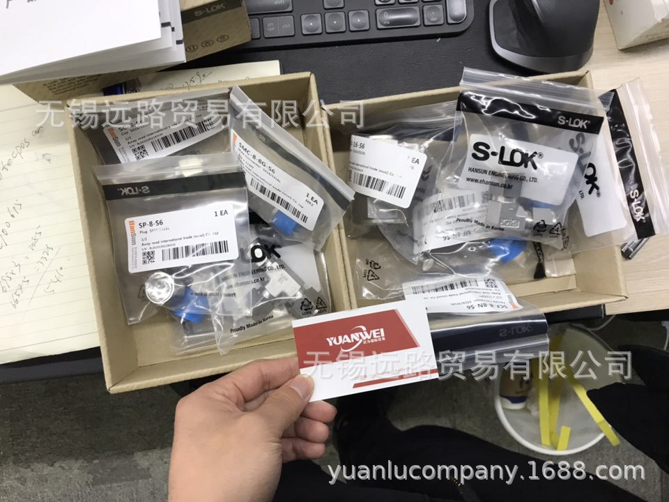 原装韩国S-LOK 接头SAM-6-6N-S6替代SS-6-TA-1-6远路现货供应中