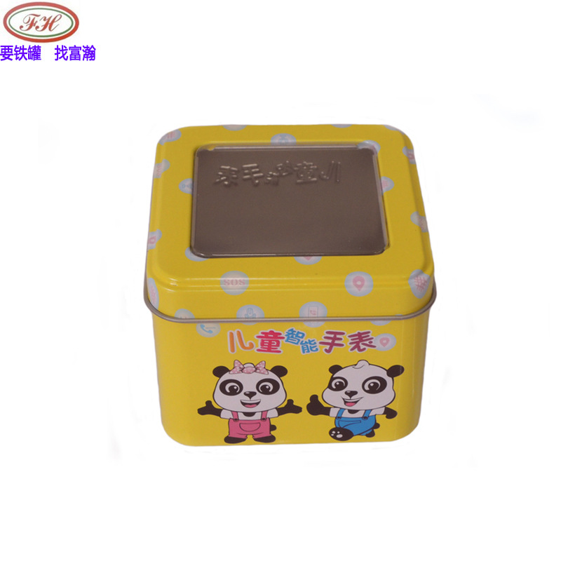 儿童智能手表铁罐礼盒新款定位电话包装马口铁盒厂家直销精美铁皮
