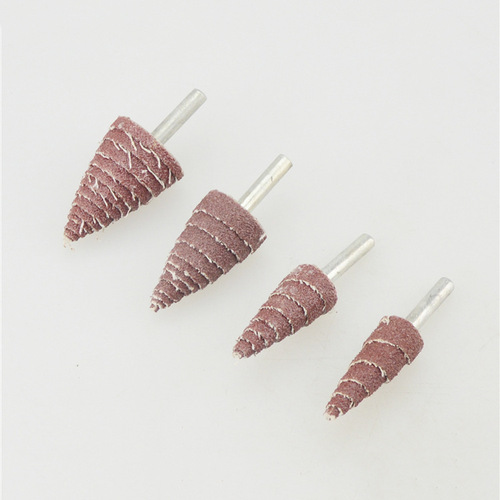 Grinding abrasive tower type polishing abrasive grinding point abrasive head conical handle sandpaper grinding head leaf handle wheel