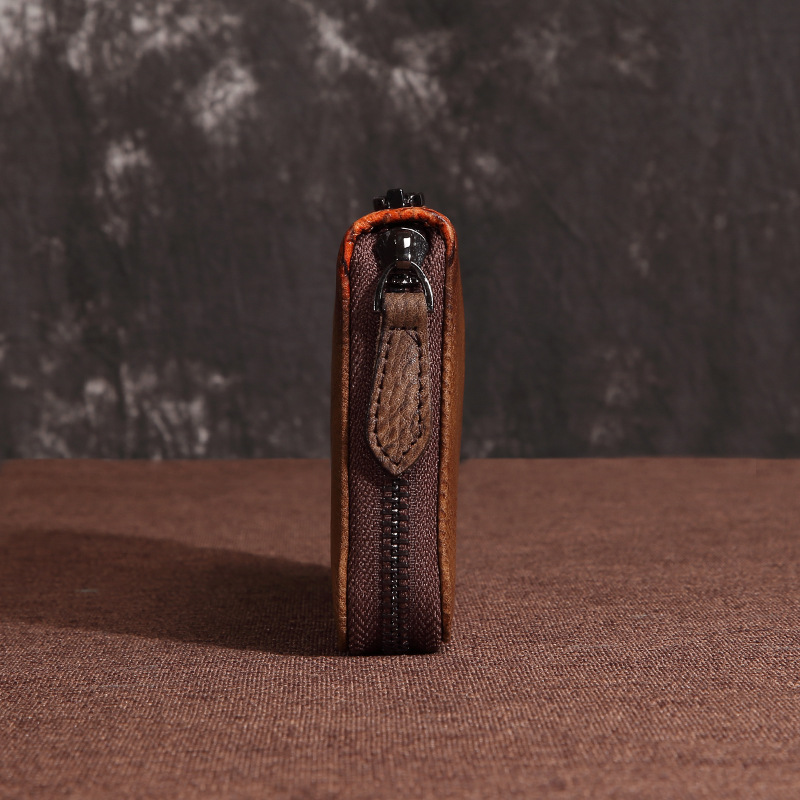 Neu Brieftasche Aus Echtem Leder Freizeit Lange Kopf Schicht Rindsleder_voghion.com