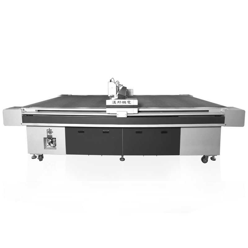 汉邦数控裁剪机家具皮料自动送料切割裁剪