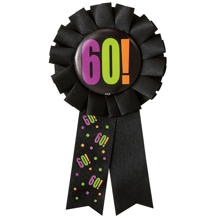 BIB9504BK Birthday Cheer 60th