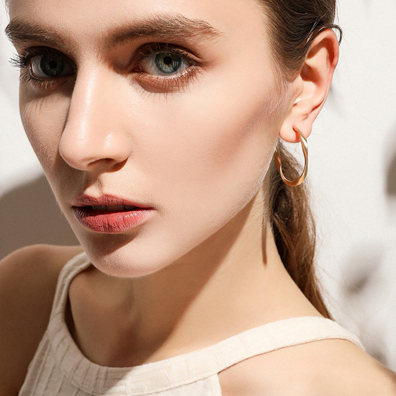 Retro geometric matte earrings