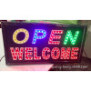 LED ɫдOPEN WELCOME LED SIGN LEDʾƳֱ