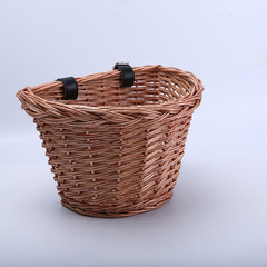 Wicker Basket Wicker Bicycle Basket Front Basket Shopping Basket Children's Bicycle Basket Vegetable Basket One Piece 
