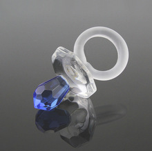 一件代发 小号蓝色婴儿水晶奶嘴礼盒装 男宝宝庆生派对回礼礼品