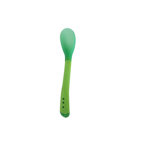 Factory direct sales baby temperature-sensing spoon, children's soft-headed spoon, feeding medicine spoon, temperature-sensing spoon, color-changing spoon and fork wholesale