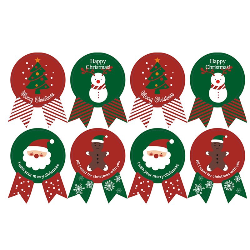 Baking packaging Christmas Old man tree snowman ginger cake seal stickers biscuit bag cake box stickers 8 pieces Baking packaging Christmas Old man tree snowman ginger cake seal stickers biscuit bag cake box stickers 8 pieces
