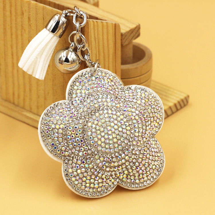 35g Weight Keychain Classification 1 Piece Quantity Daily Occasion Flannel Material Flower Pattern Women's Gender Glam, Cute Style Glam Cute Flower Flannel Women's Keychain 10