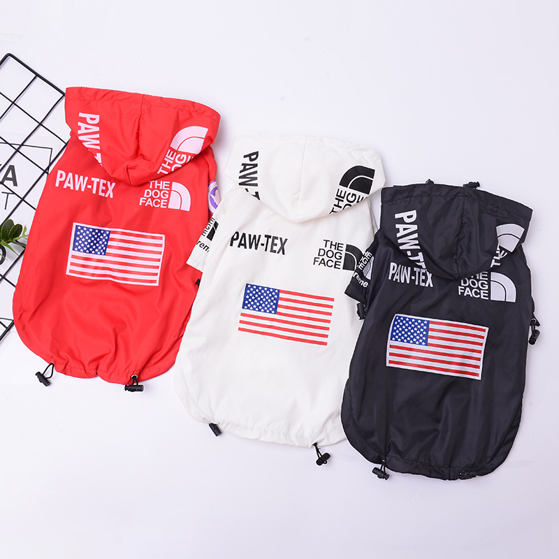 Pet Raincoat in Action