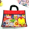 Study bag for elementary school students, big double-layer drawing board, cartoon cloth