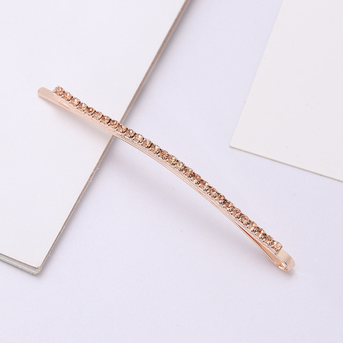 Foreign trade hairpin combination, multi-color Korean style hair accessories, long hairpin jewelry, rhinestone hairpin, one-word clip