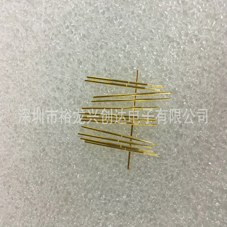 现货直销PAL50-B1尖头镀金探针 弹簧顶针0.68*27.8mm