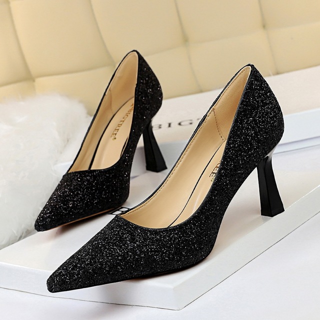  high heels shallow pointed women’s single shoes wed