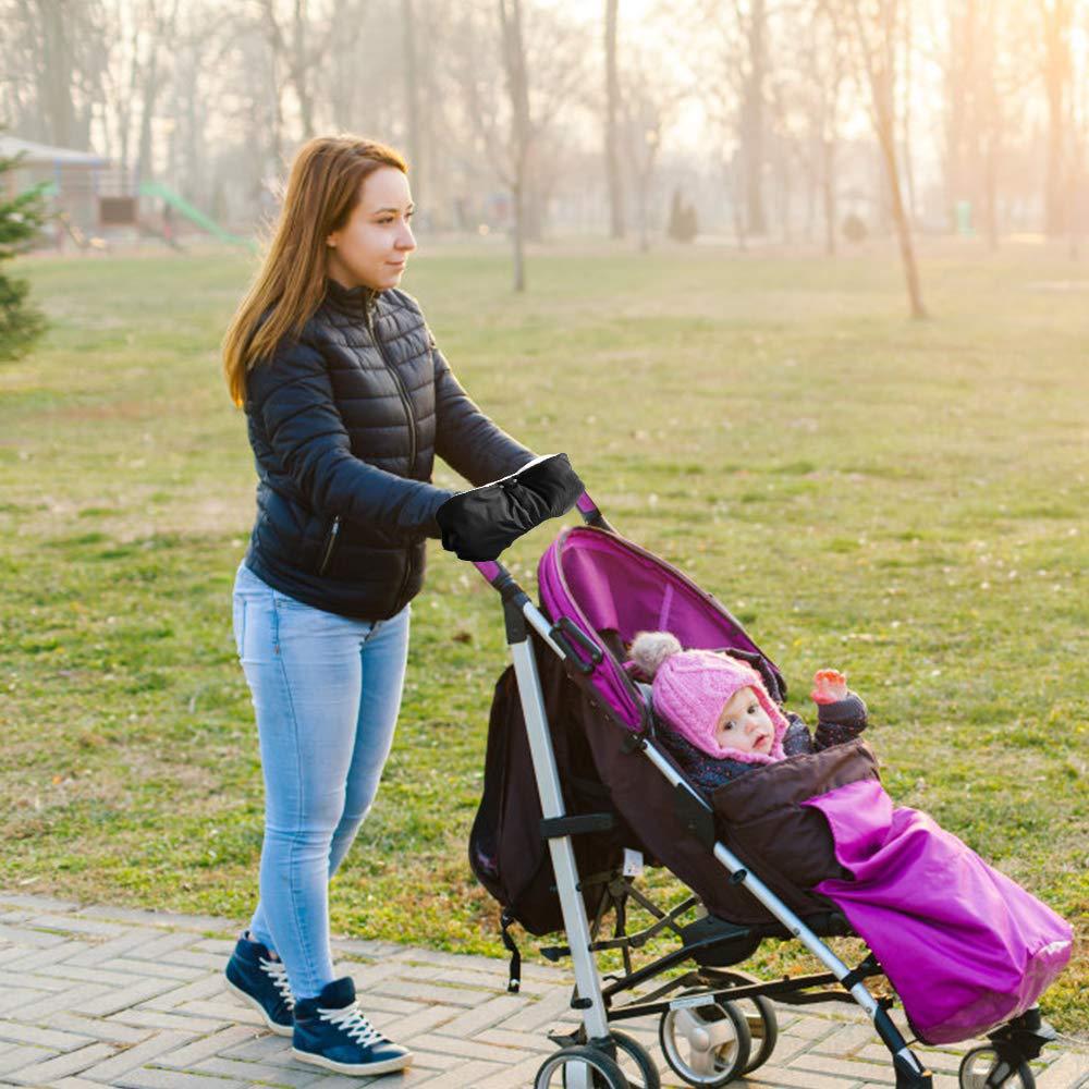 婴儿车手套 婴儿推车保暖手套 婴儿车把手套 推车把手套