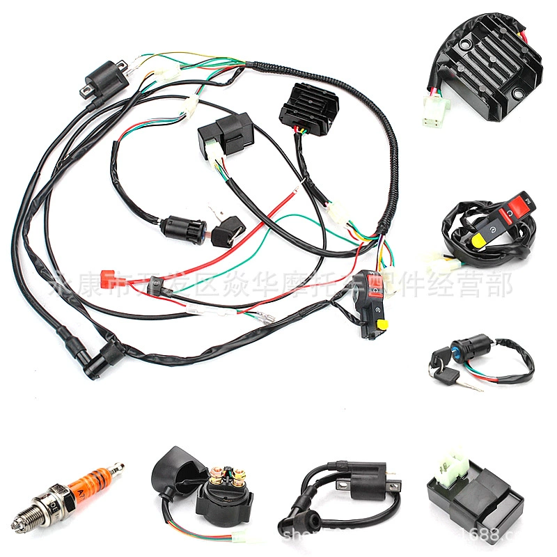 125-150CC внедорожный мотоцикл, брызговик, велосипед, основная линия, жгут проводов, комплект автобуса, комбинация катушки зажигания CDI
