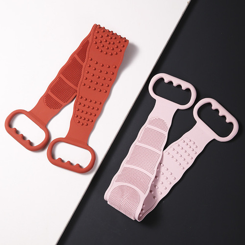 A2844 silicone bath towel, long bath and back towel, double back extended bath towel, bath and bath brush