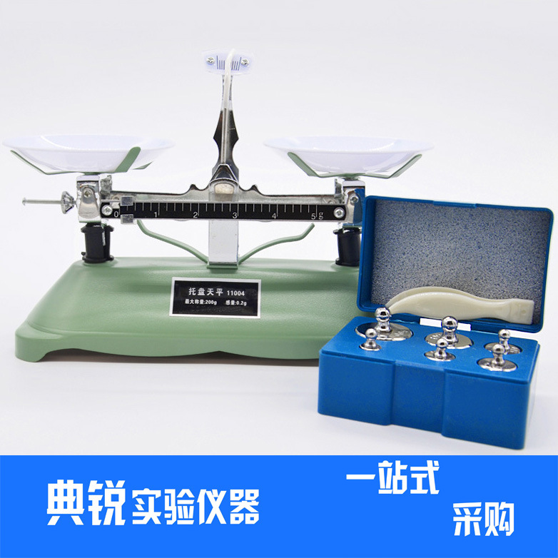托盘天平架盘天平砝码天平学生天平机械天平100g 200g 500g xg