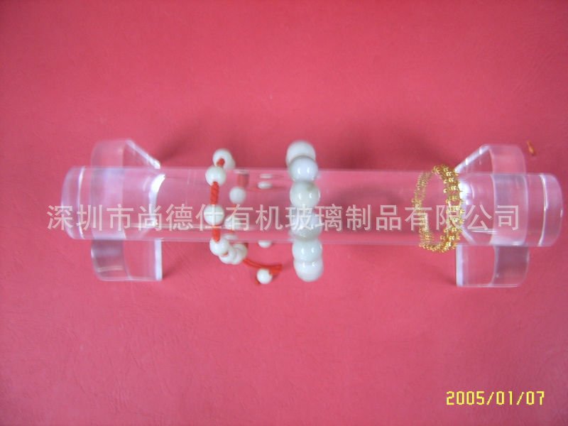 亚克力首饰架惠州厂家定做 高档透明手链手环展示支架珠宝展卖台|ms