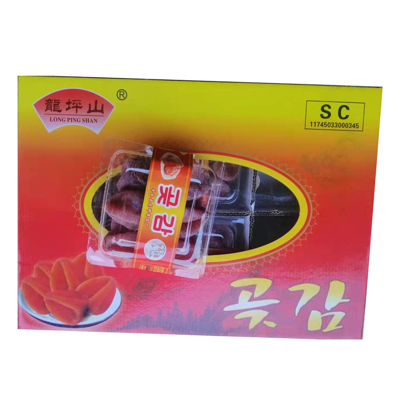 特级陕西特产富平柿流心降霜韩国吊柿手工农家柿饼年货送礼礼盒装|ru