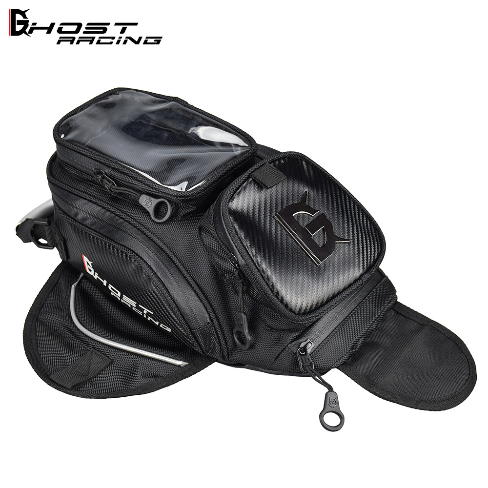 Motorcycle magnet bag touch navigation fuel tank bag dustproof bag motorcycle fuel tank bag rider shoulder bag waist bag equipment