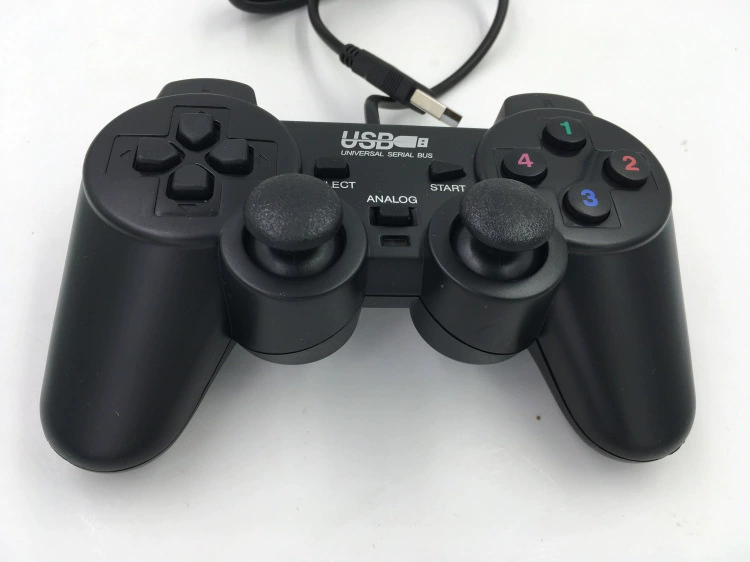 Source manufacturer USB gamepad PS2 appearance singles wired PC computer game machine handle