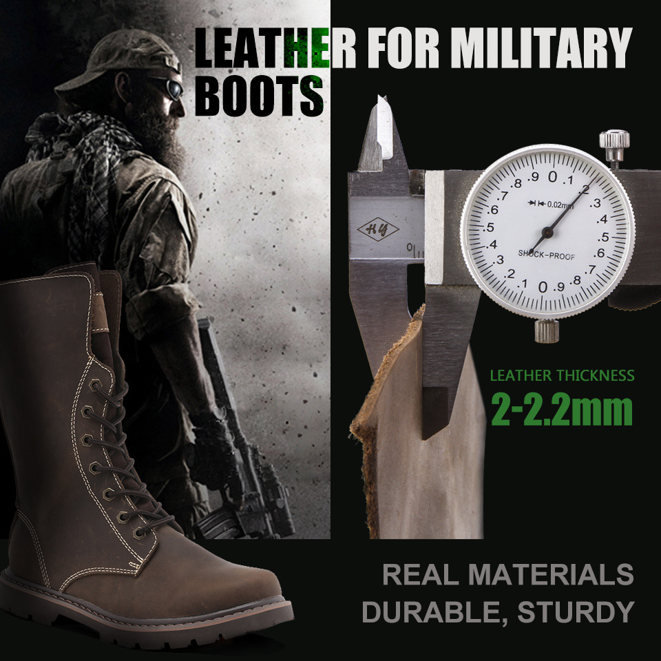 Военные ботинки для кожа