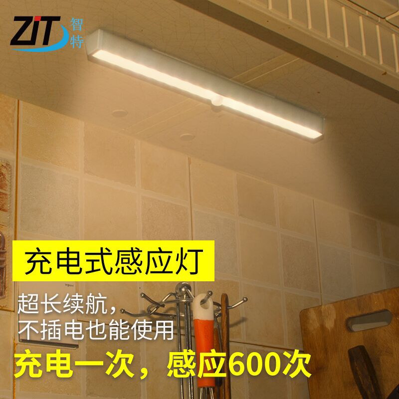智能家居光控小夜灯家用卧室led人体感应灯条智能usb充电橱柜灯带