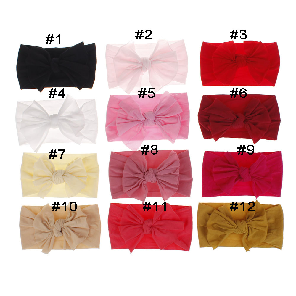 Fashion Bow Knot Nylon Bowknot Hair Band 1 Piece display picture 1