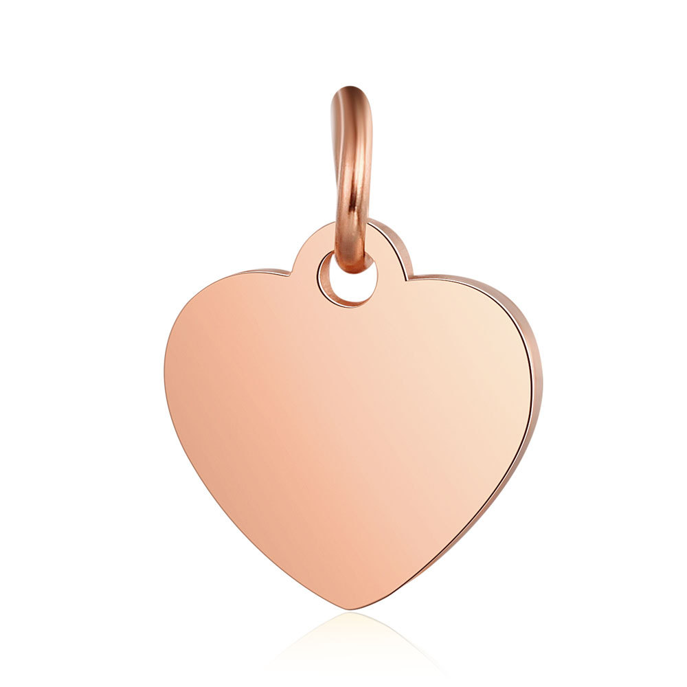 9g Weight Pendant Jewelry Making Type 10.5*14mm Jewelry Making Size 5 PCS/Package 10.5*14mm 304 Stainless Steel Heart Shape Pendant