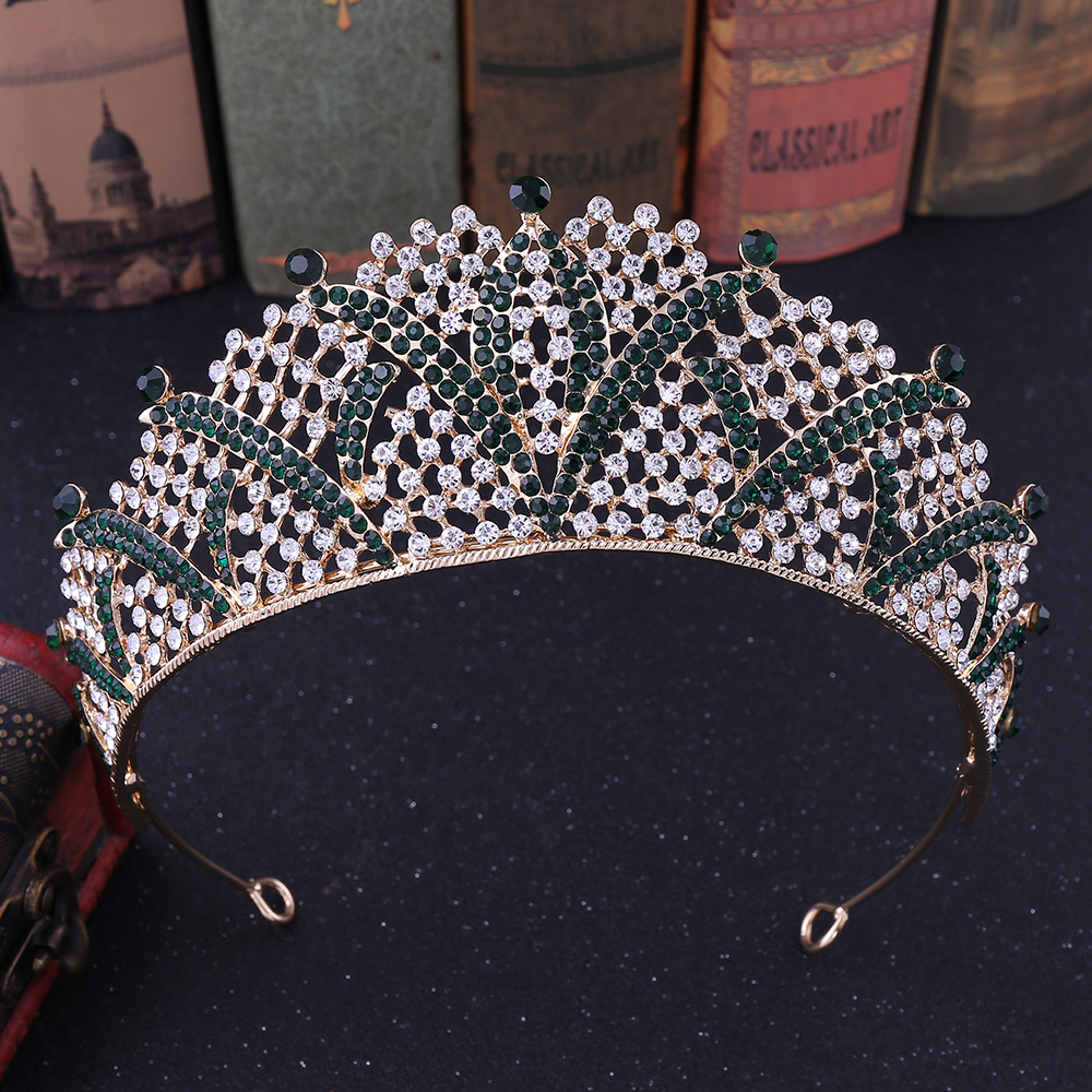 Bridal Crown Alloy Inlay Artificial Crystal Rhinestones Crown display picture 5