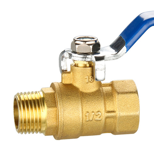 Direct sales forged brass ball valve, internal and external threaded heavy-duty copper ball valve, Miller source factory