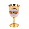 High-end wineglass, metal retro jewelry, European style