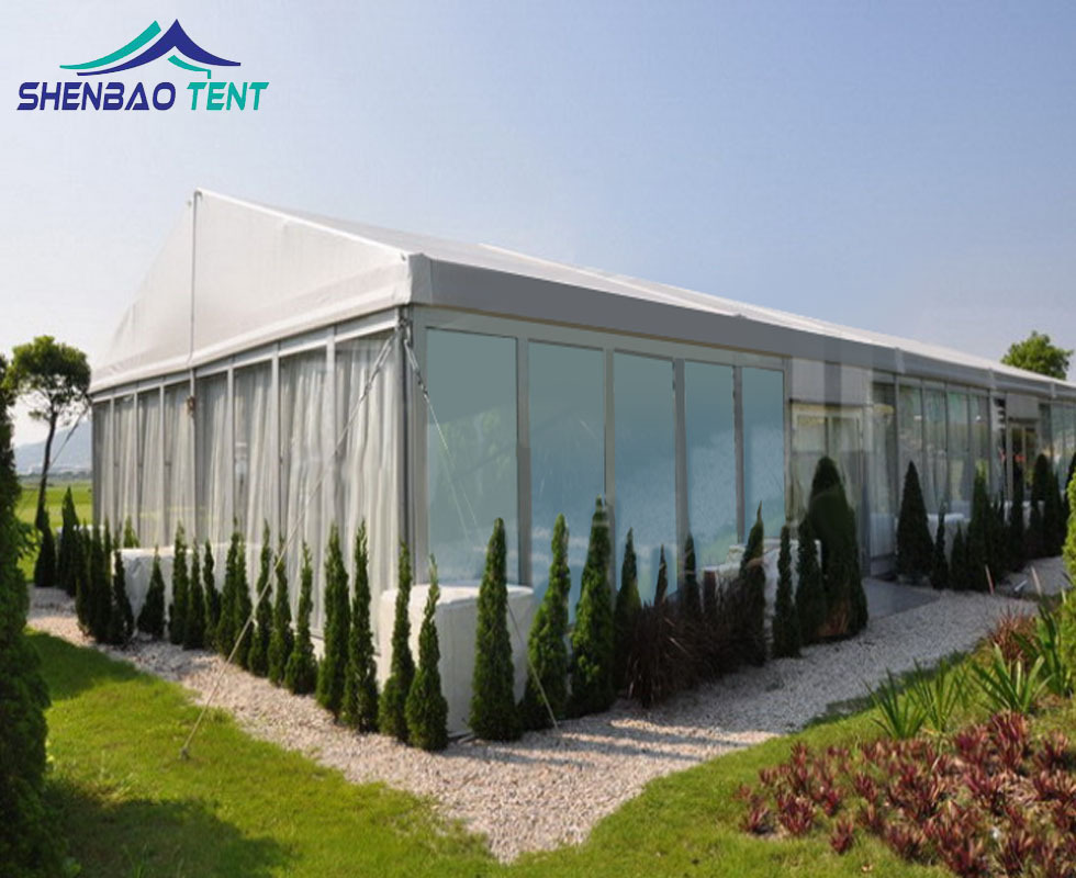 工厂出售玻璃墙户外活动篷房  钢化玻璃墙接待厅发布会欧式帐篷