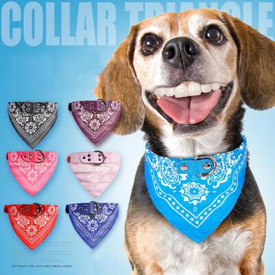 printing Bandage Saliva towel Small dogs Dogs A collar for a horse pet Scarf PU cortex Dog Collars Leatherwear A collar for a horse