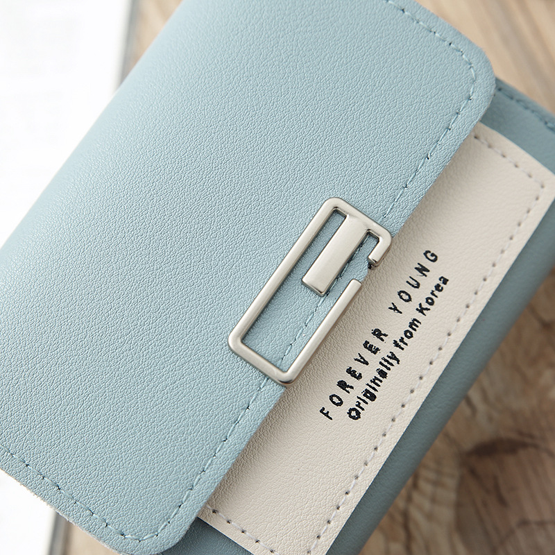 Korean Contrast Color Small Wallet display picture 3