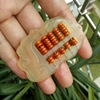 Organic copper abacus, pendant