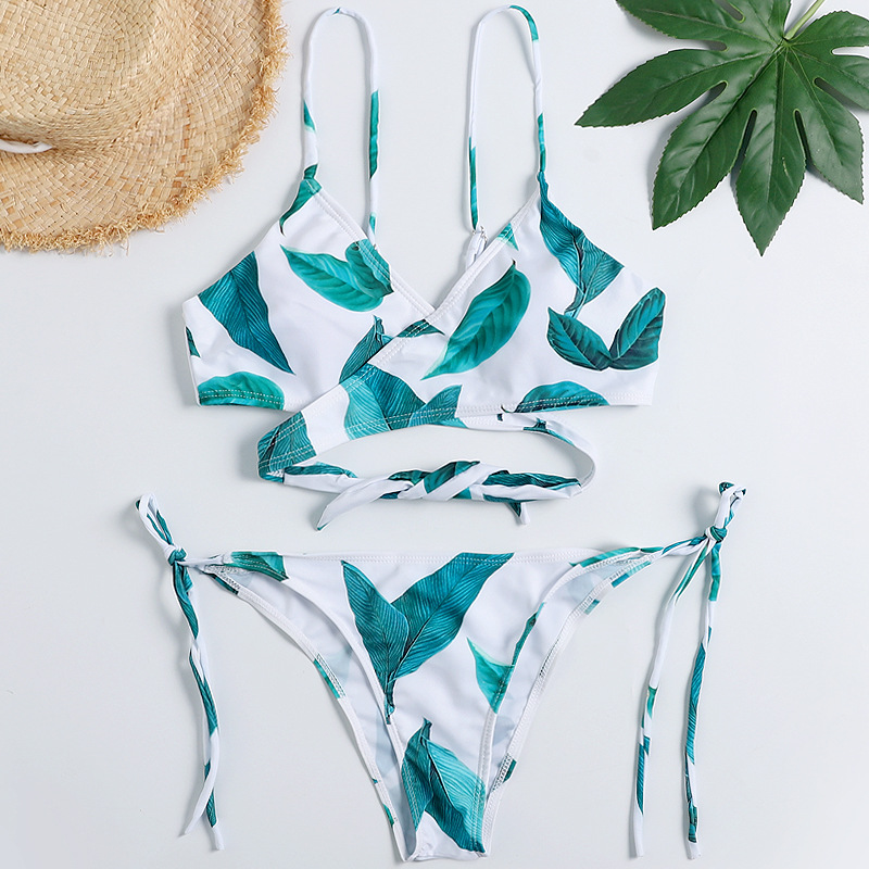 Leaf Print Bikini