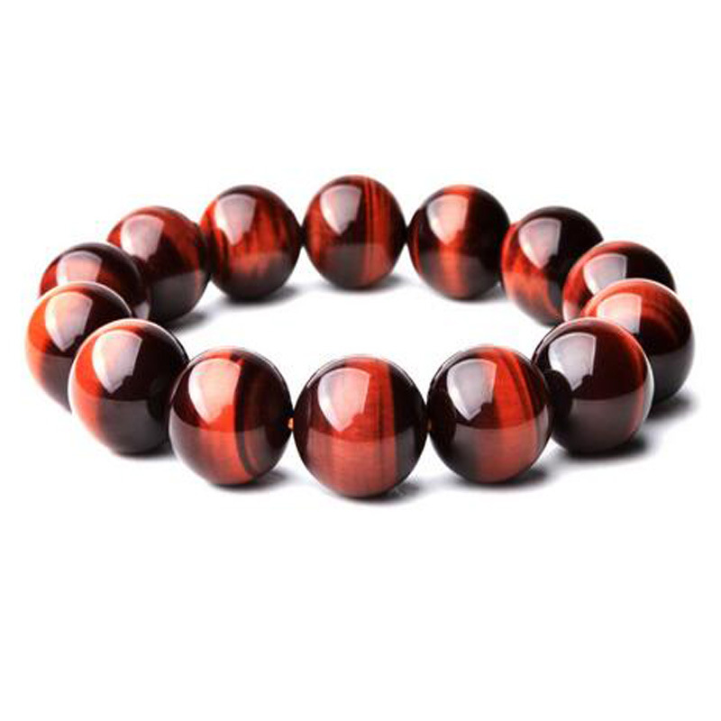 natural Red Tiger Eye Bracelet wholesale jade gemstone Hand string personality fashion Bracelets Retro tiger eye stone
