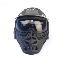 水弹枪彩弹面具K1变形金刚全脸防护面具野战战术灰色PC镜片面罩