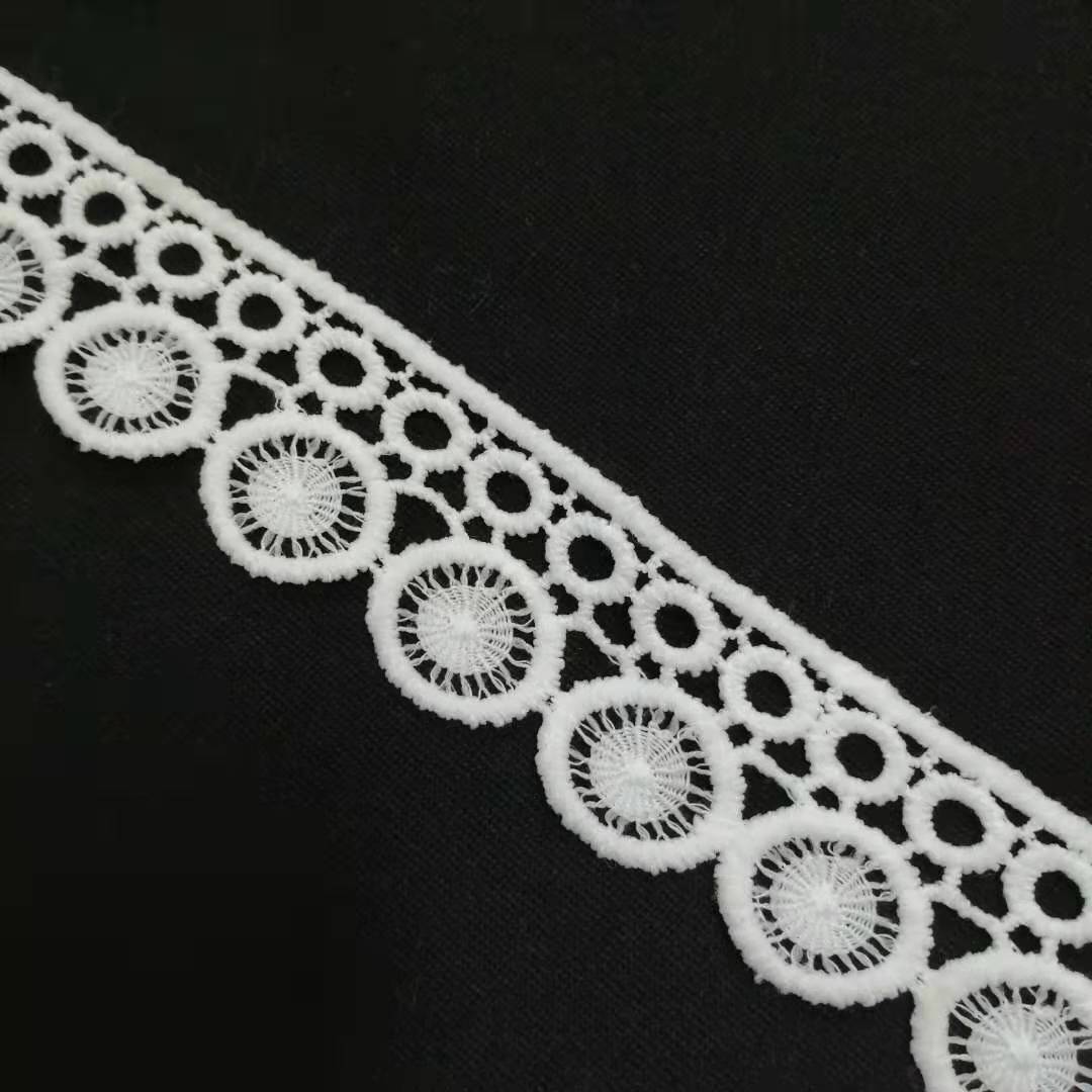 牛奶丝刺绣水溶蕾丝绣花辅料服装花边现货批发厂家连衣裙童装配料