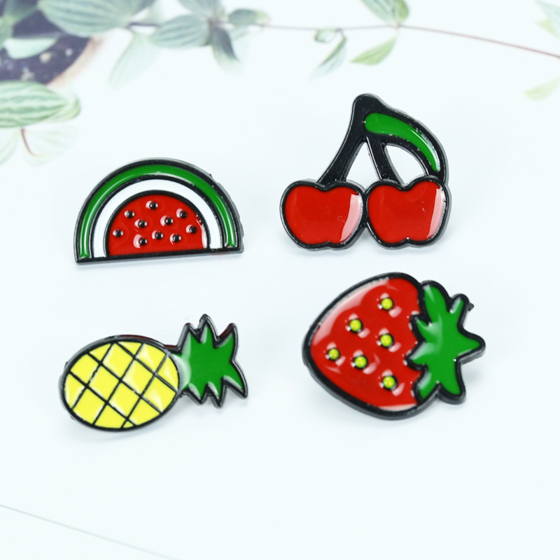 fruit drip oil series fun cartoon cute small brooch corsage badgepicture2