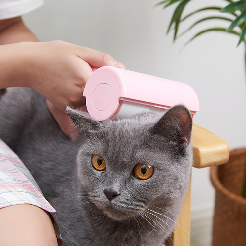 Factory wholesale roller brush with cover hair stick handle pet hair remover dust paper clothes dust sticky hair paper